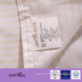 Hot sell satin percale bleached hotel bedding set, wholesale 200tc/250tc white cotton stripe hotel bed sheet